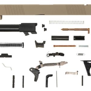 Glock® 17 Compatible Pistol Build Kit w/ FDE Front & Rear Serrated Slide - Handgun Build Kits | Taurus X22 Frt Inc