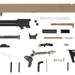Glock® 17 Compatible Pistol Build Kit w/ FDE Rear Serrated Slide - Handgun Build Kits | Taurus X22 Frt Inc