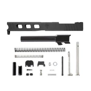 Complete LFA Elite Glock® 17 Compatible Slide - Black w/ Stainless, Black, Threaded or Non-Threaded Barrel - Handgun Parts | Taurus X22 Frt Inc