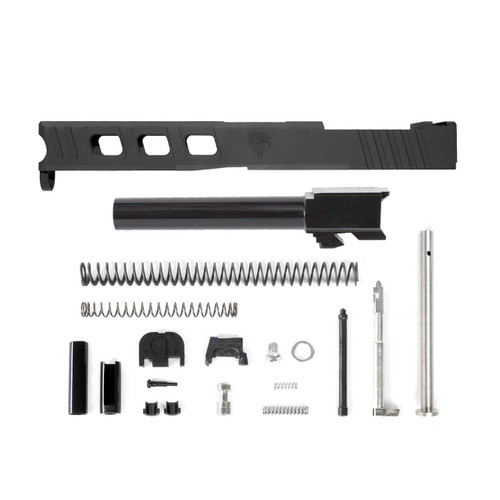 Complete LFA Elite Glock® 17 Compatible Slide - Black w/ Stainless, Black, Threaded or Non-Threaded Barrel Complete LFA Elite Glock® 17 Compatible Slide - Black w/ Stainless, Black, Threaded or Non-Threaded Barrel - Handgun Parts - Taurus X22 Frt Inc