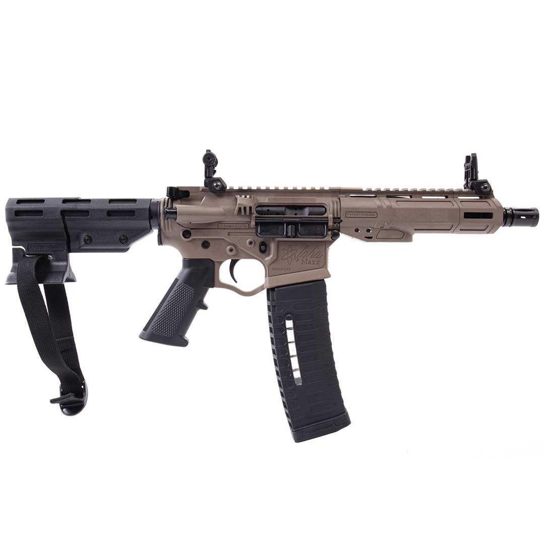 ATI ALPHA MAXX AR-15 Rifle with 60-Round Magazine and Flip-Up Sights in Flat Dark Earth (FDE) ATI ALPHA MAXX AR-15 Rifle with 60-Round Magazine and Flip-Up Sights in Flat Dark Earth (FDE) - AR Parts - Taurus X22 Frt Inc