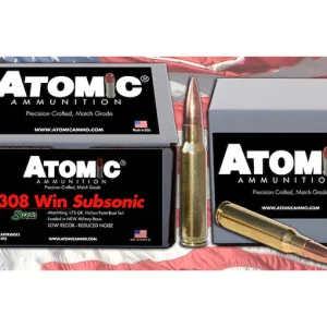 Glock Switch Atomic Match Subsonic 308 Winchester Ammo - 175 Grain Sierra MatchKing JHP - Box of 100 - Uncategorized | Taurus X22 Frt Inc