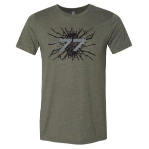 Division 77 Heather Military Green Short Sleeve Shirt - Tactical Apparel - 80 Lower | Taurus X22 Frt Inc