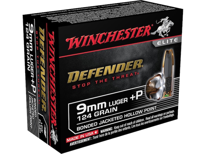 Winchester Defender 9mm Luger +P Ammo 124 Grain Winchester PDX1 Bonded Jacketed Hollow Point 200 rounds - Fast Ship Winchester Defender 9mm Luger +P Ammo 124 Grain Winchester PDX1 Bonded Jacketed Hollow Point 200 rounds - Fast Ship - Ammunition - Taurus X22 Frt Inc