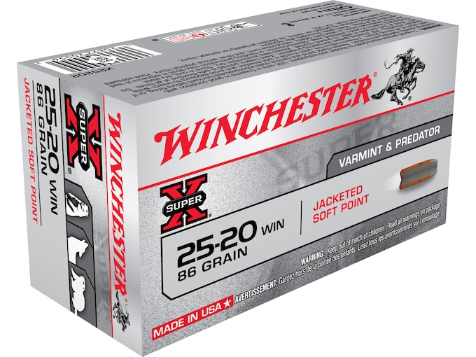 Get Winchester Super X 25-20 WCF Ammo 86 Grain Jacketed Soft Point Box of 50 Online Get Winchester Super X 25-20 WCF Ammo 86 Grain Jacketed Soft Point Box of 50 Online - Ammunition - Taurus X22 Frt Inc