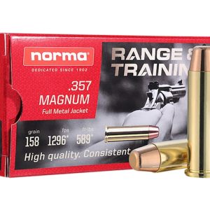 Shop Norma Range & Training 357 Magnum Ammo 158 Grain Full Metal Jacket 500 rounds - Ammunition | Taurus X22 Frt Inc