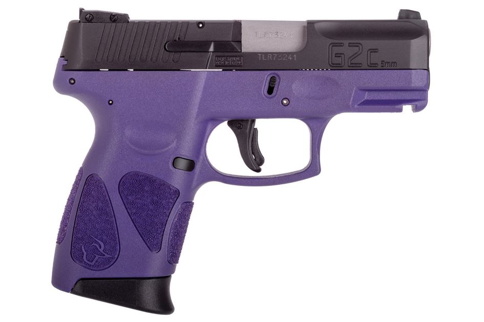 Taurus G2C 9mm Sub-Compact Pistol with Purple Frame and Black Slide Taurus G2C 9mm Sub-Compact Pistol with Purple Frame and Black Slide - Taurus Pistols - Taurus X22 Frt Inc