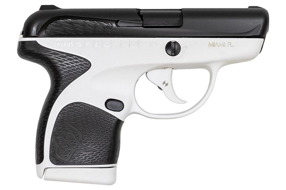 Taurus Spectrum .380 Auto White/Black Pistol with Black Grips Taurus Spectrum .380 Auto White/Black Pistol with Black Grips - Taurus Pistols - Taurus X22 Frt Inc